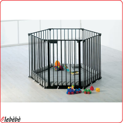Recinto PARK-A-KID da 6 elementi da 60 cm - Black   